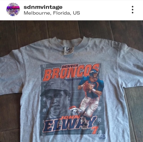 John Elway Denver Broncos Tee - Picture 1 of 4